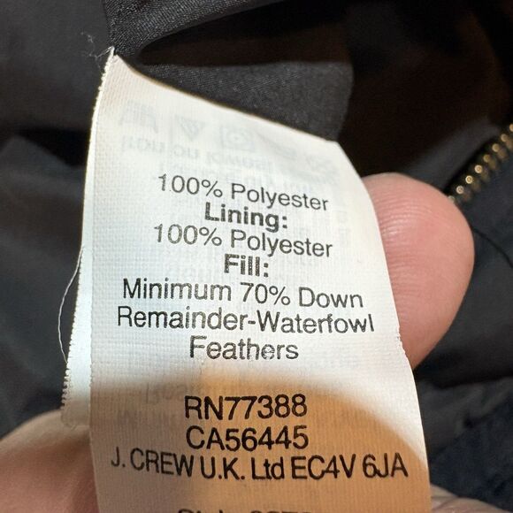 J.Crew Vest Women’s S Black Quilted Puffer Down Filled Outdoor Layering Jacket - Picture 3 of 7